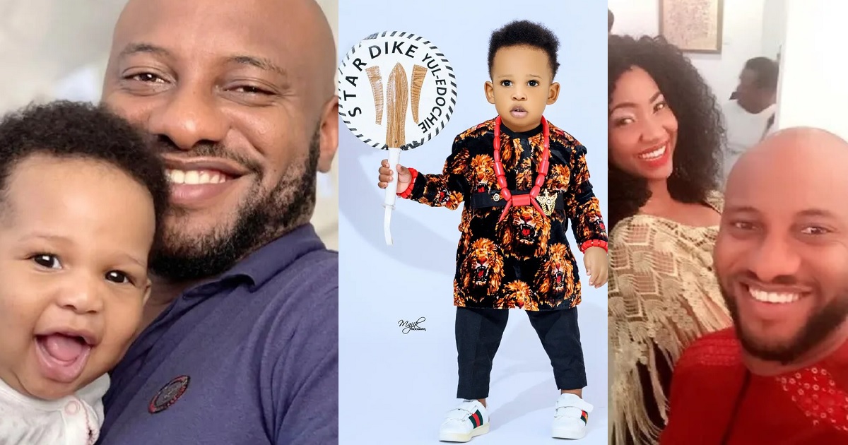 Actor Yul Edochie celebrates son he with second wife as he