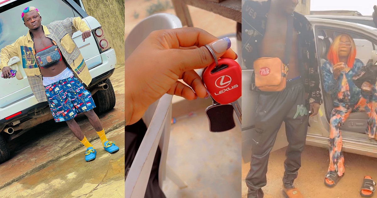 “I love you forever” – Portable’s wife sings praises of his name after he bought her a Lexus (VIDEO)