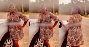 American woman announces