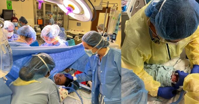 Nigerian woman welcomes