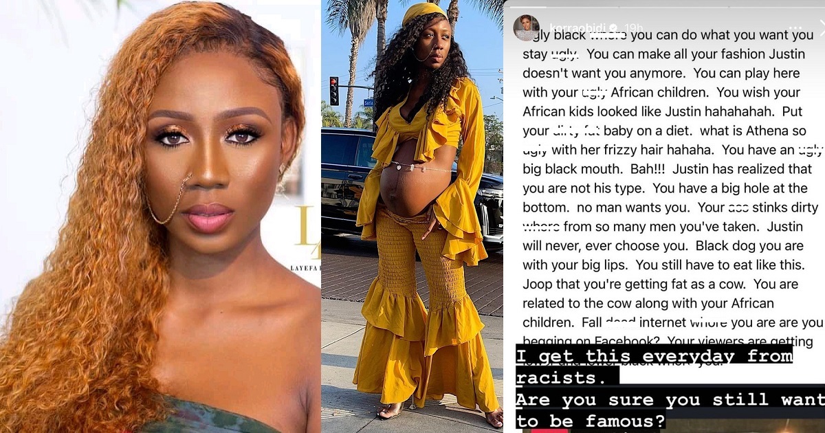 “Do you still want to be famous?” — Dancer, Korra Obidi asks as she shares vile message she received from a racist troll