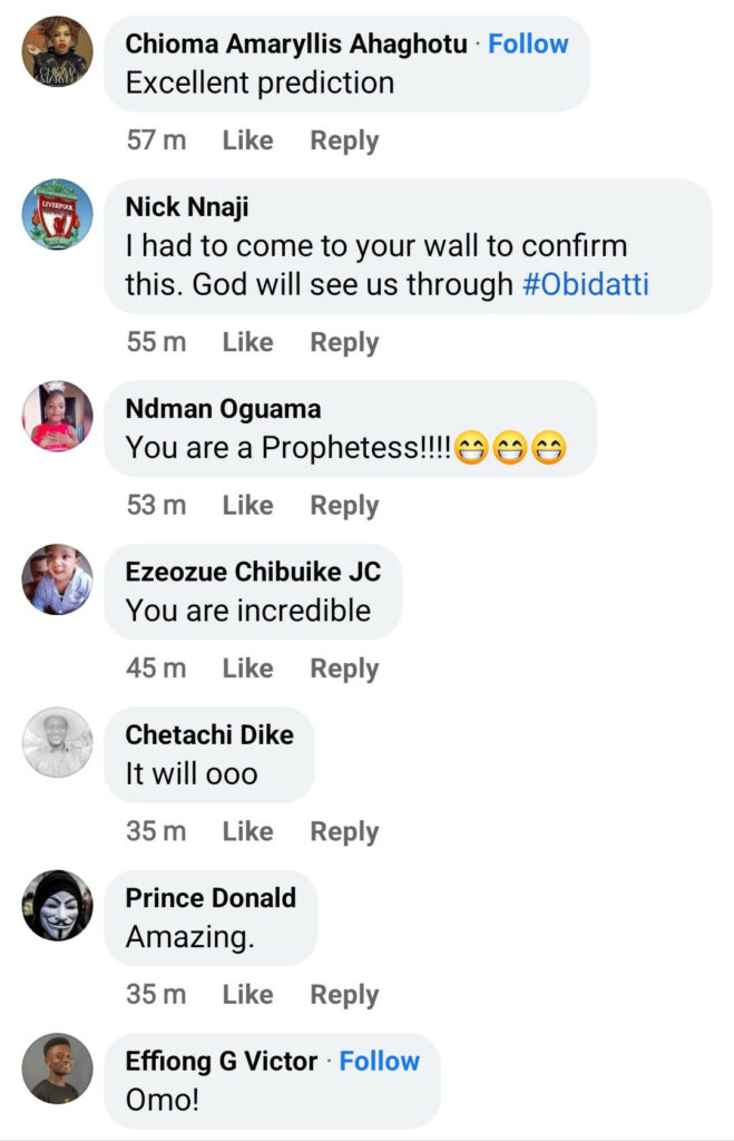 Lady who predicted a Peter Obi and Datti Ahmed ticket back in 2020 hailed a “prophetess” as her prediction comes true 5 prophetess
