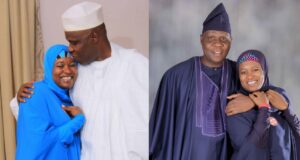 Aisha Yesufu and husband celebrate