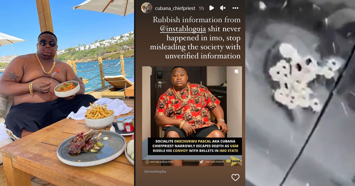 Stop Misleading the public” – CubanaChief Priest knocks Instagram blogger who claimed he almost lost his life in a shooting incident in Imo State