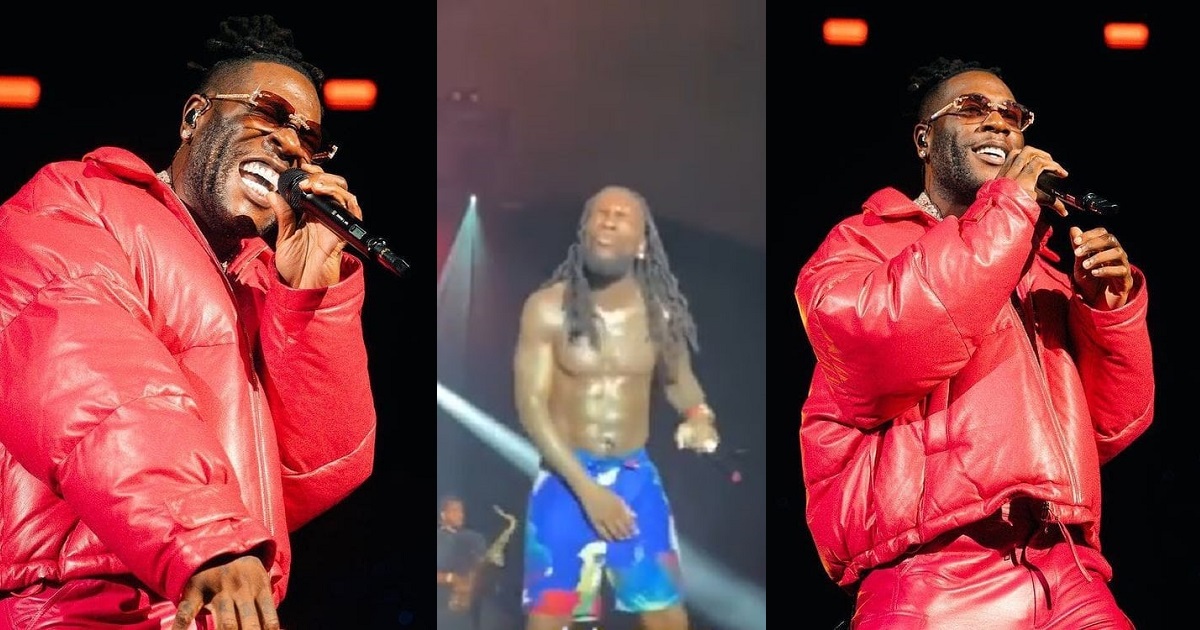 Moment Burna Boy acknowledged overzealous female fan screaming out her lungs at his concert (Video)