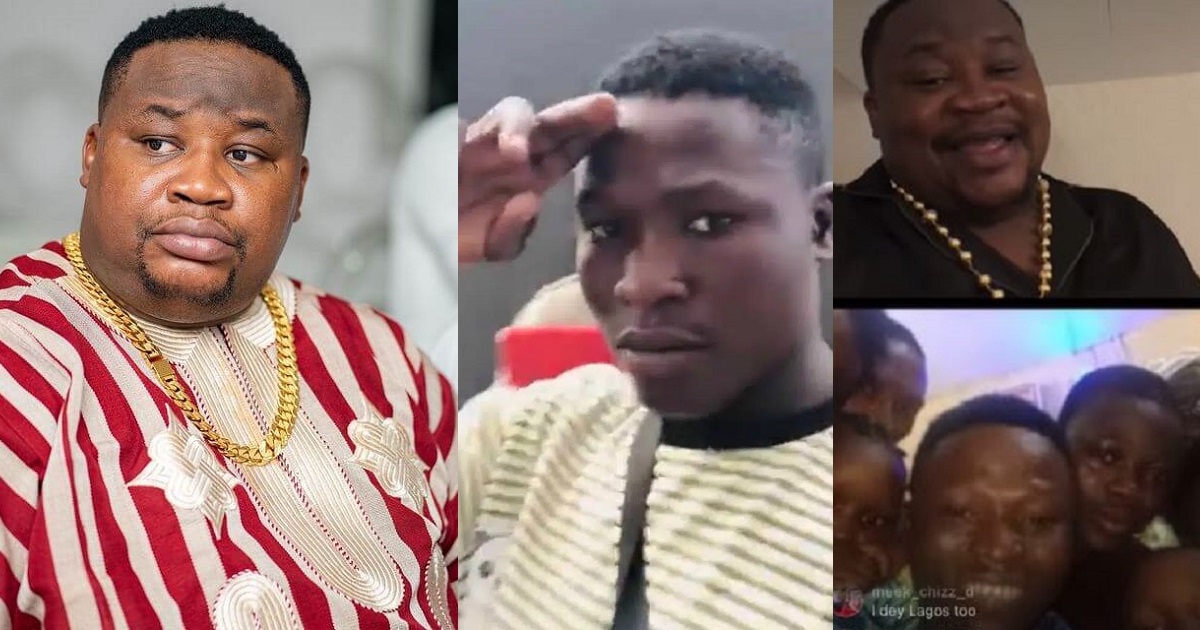 Cubana Chiefpriest gifts young man he gave ‘dirty look’ in viral video N500k (Video)
