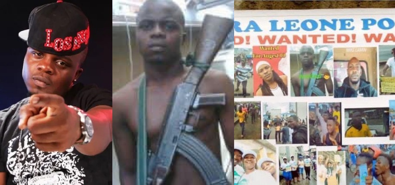 Sierra Leone Police releases photos of people wanted for participating in violent protest last week and late Nigerian rapper, Dagrin is one of them