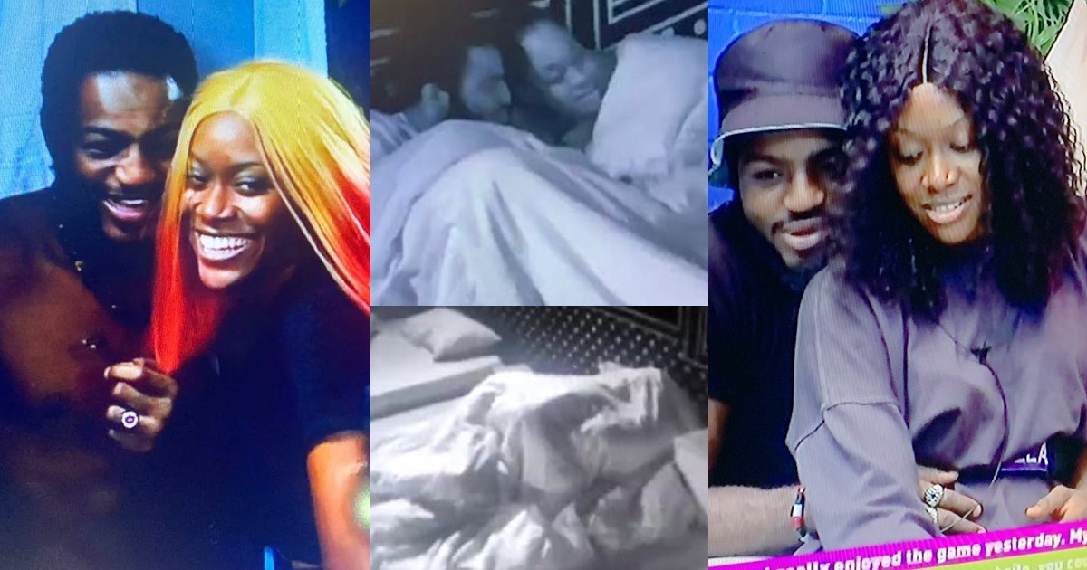 #BBNaija: “Dem no dey tire” – Reactions as Daniella and Khalid gets cozy under the sheets on his birthday (Video)