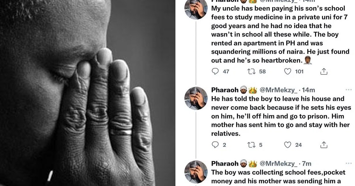 Struggling father devastated after finding out son was never enrolled in medical school after seven years of paying millions