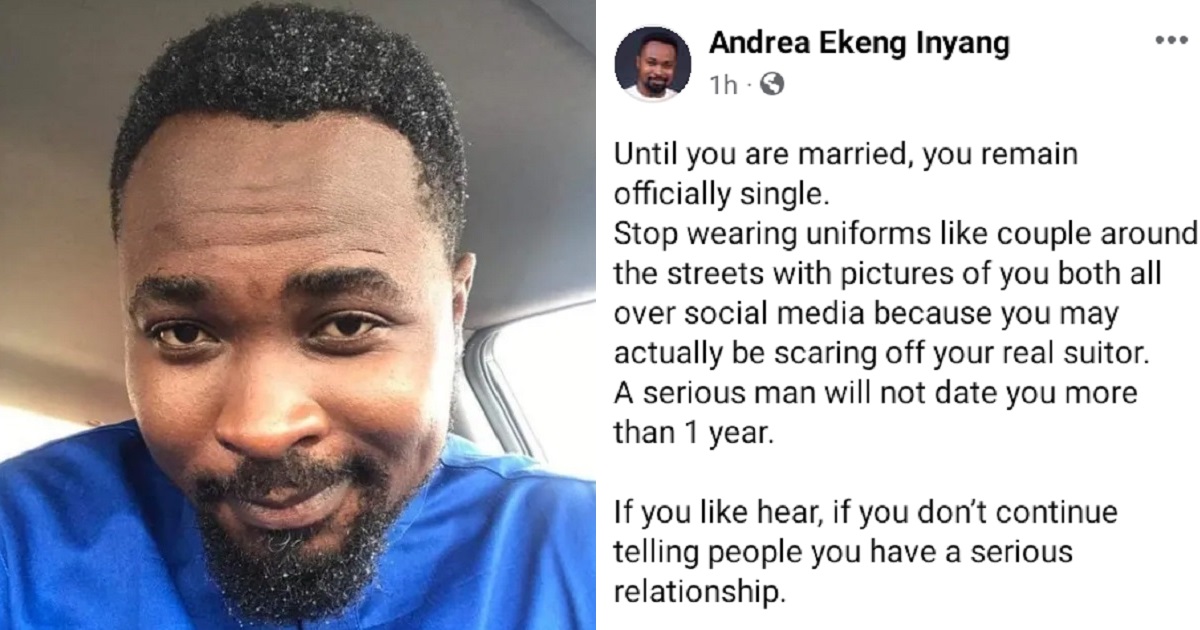 “A serious man will not date you for more than 1 year before marrying you” – Governor Ayade’s aide tells ladies