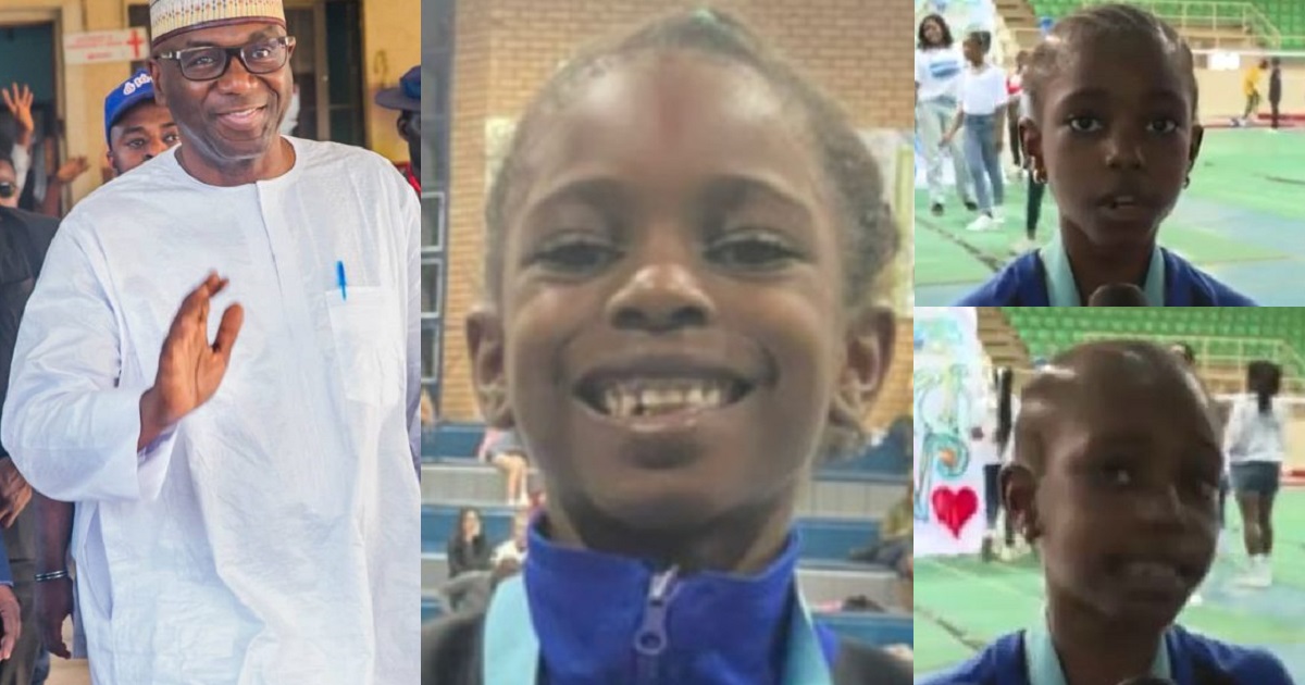 Kwara state governor congratulates 8-year-old badminton star after she called him out (Video)