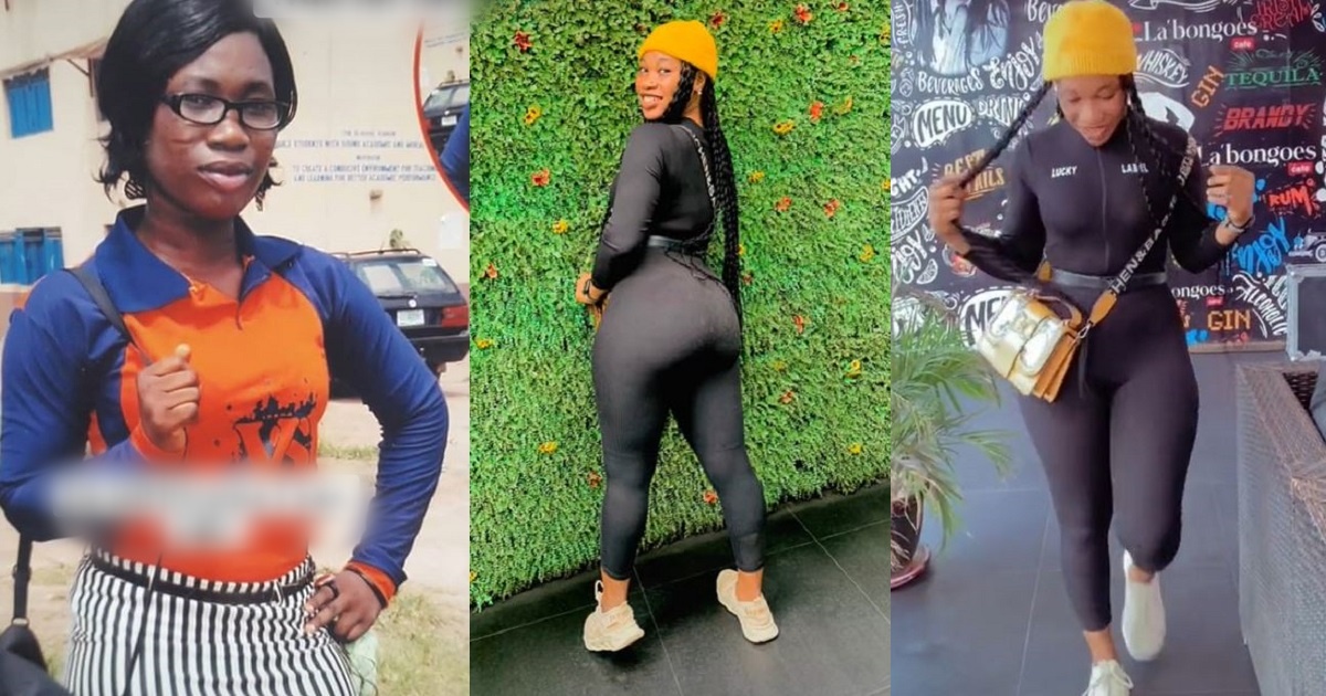 “My ex left me because I was ugly” – Lady says as she shows off amazing transformation (Video)