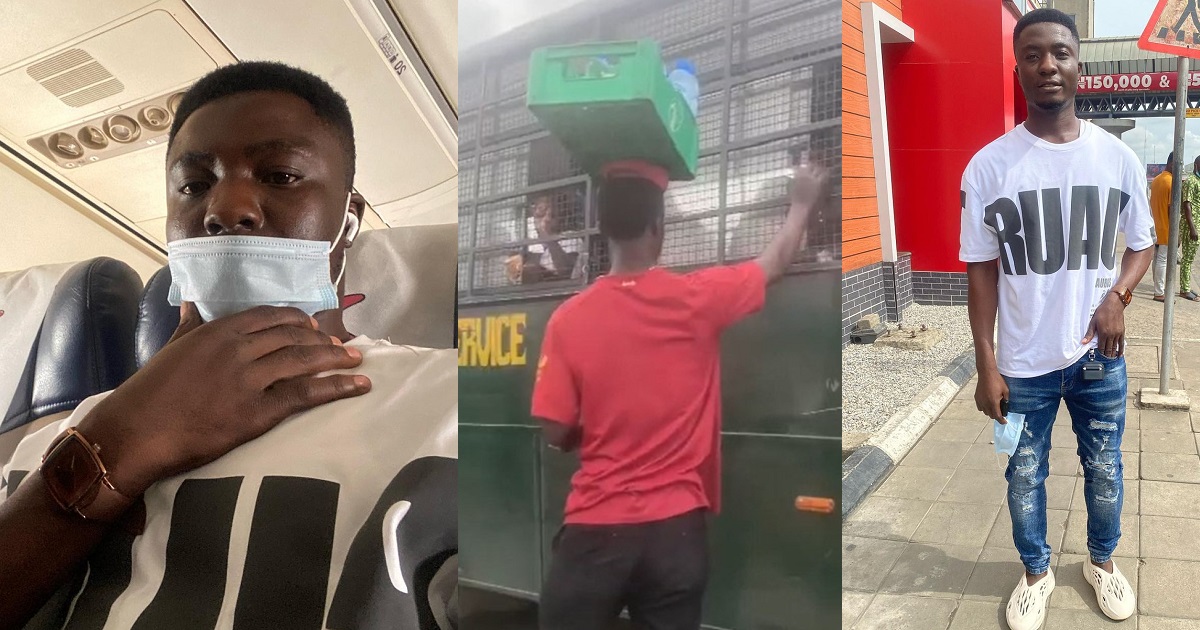 “She left cos we were street hawkers” – Former traffic hawker, Jeremiah Ekuma melts hearts as he jumps on TikTok trend (Video)