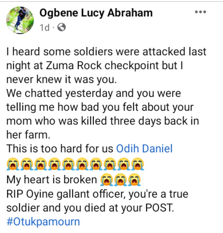 Soldier killed 