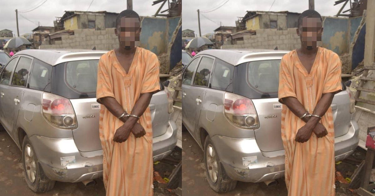 25-yr-old man arrested for selling his Mother’s car without her approval in Lagos