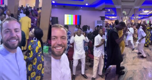 White man Nigerian churchh