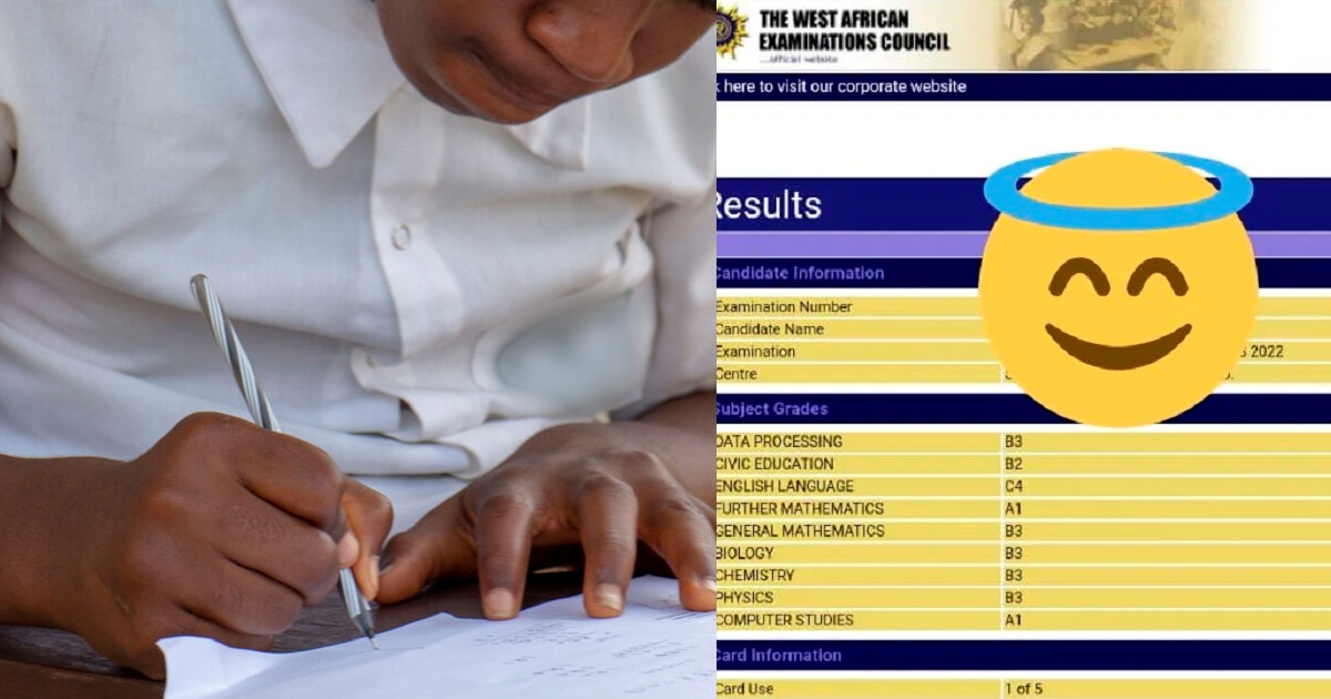 Man shares impressive WAEC result of orphan whose education he promised to sponsor