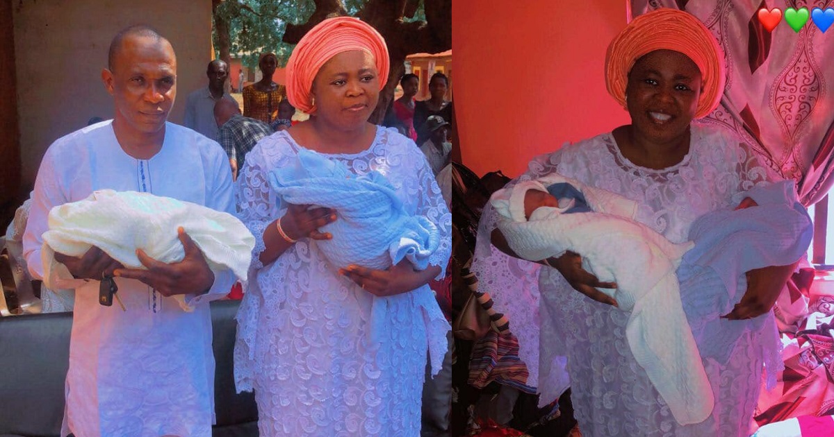 Nigerian couple welcomes