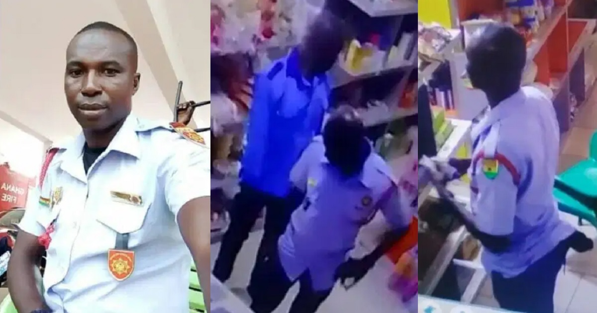Fire service official dismissed after being caught on CCTV footage stealing from a store in his uniform