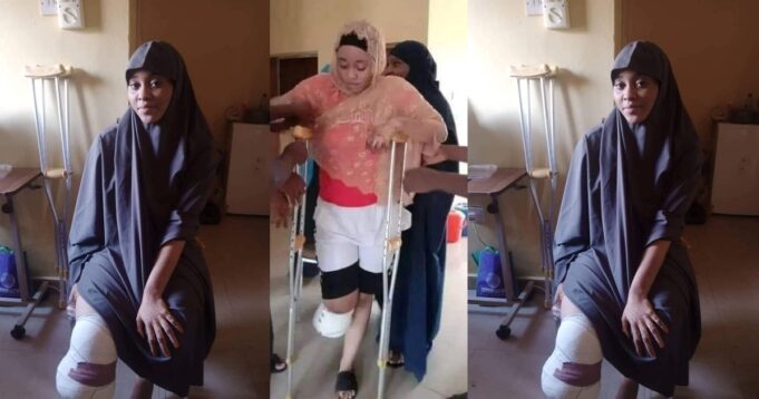 girl's leg amputated