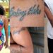 Die-hard fan tattoos actress Destiny Etiko’s name on his arm, wears a customized shirt with her face to a market (video)