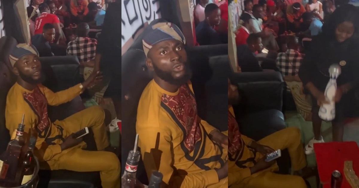 Funny Video: “I ordered ‘Asun’ not ‘Azul'” – Man in shock after he was presented Azul bottle he didn’t order at a club (WATCH)
