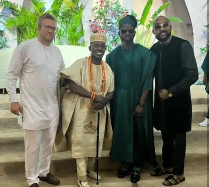 Photos and videos from M.I Abaga and Eniola Mafe’s traditional wedding 4 Banky W at MI Abaga traditional marriage Kemi Filani blog.jpg