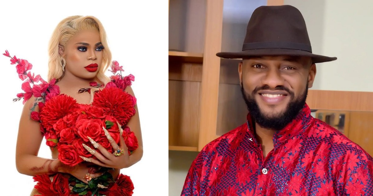 “You are actually cute” – Bobrisky gushes over Yul Edochie