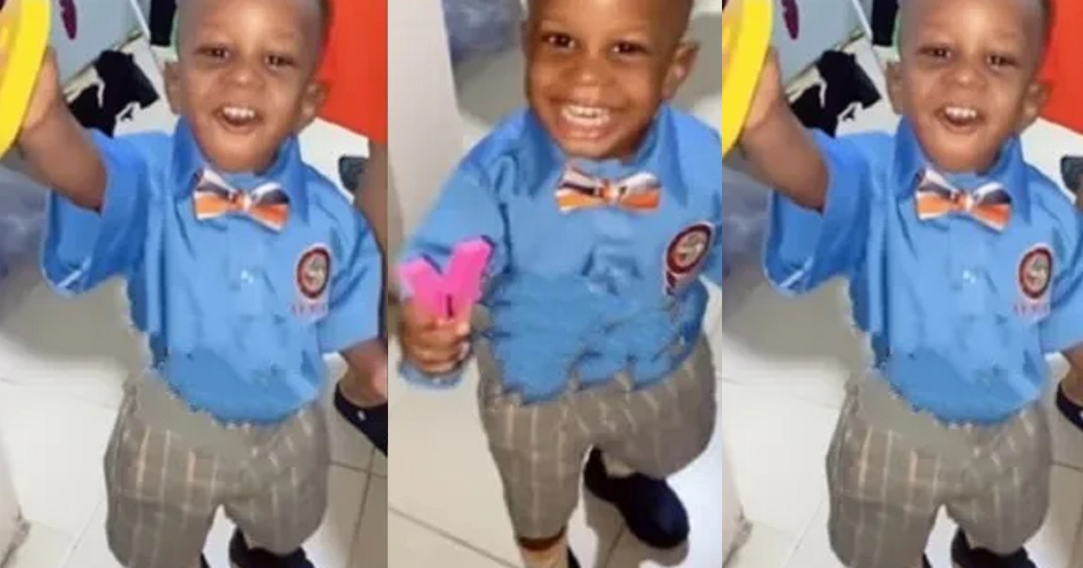 Brilliant 2-year-old boy correctly identifies alphabets before his first day of school (Video)