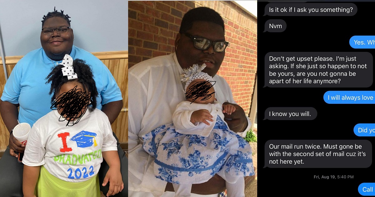 Man who got into debt and dropped out of school to become a full time dad heartbroken after discovering his 6-year-old daughter is not his