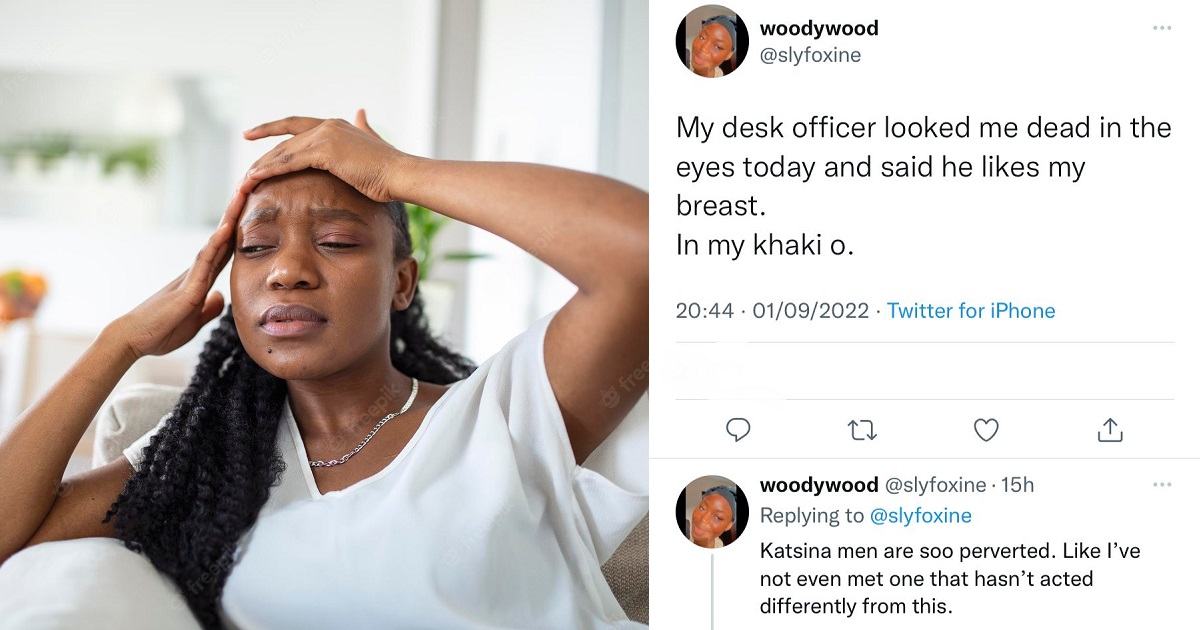 “My desk officer looked me dead in the eyes and said he likes my breast” – Corps member shares her experience with ‘perverted’ Katsina men