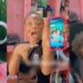 Nigerian lady goes berserk as her boyfriend posts her on his status for the first time (Video)