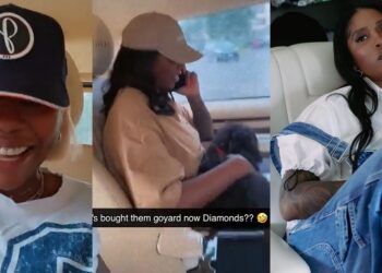 “I want to be Tiwa Savage’s puppy” – Sophia Momodu says as Tiwa Savage orders diamonds for her puppy (Video)