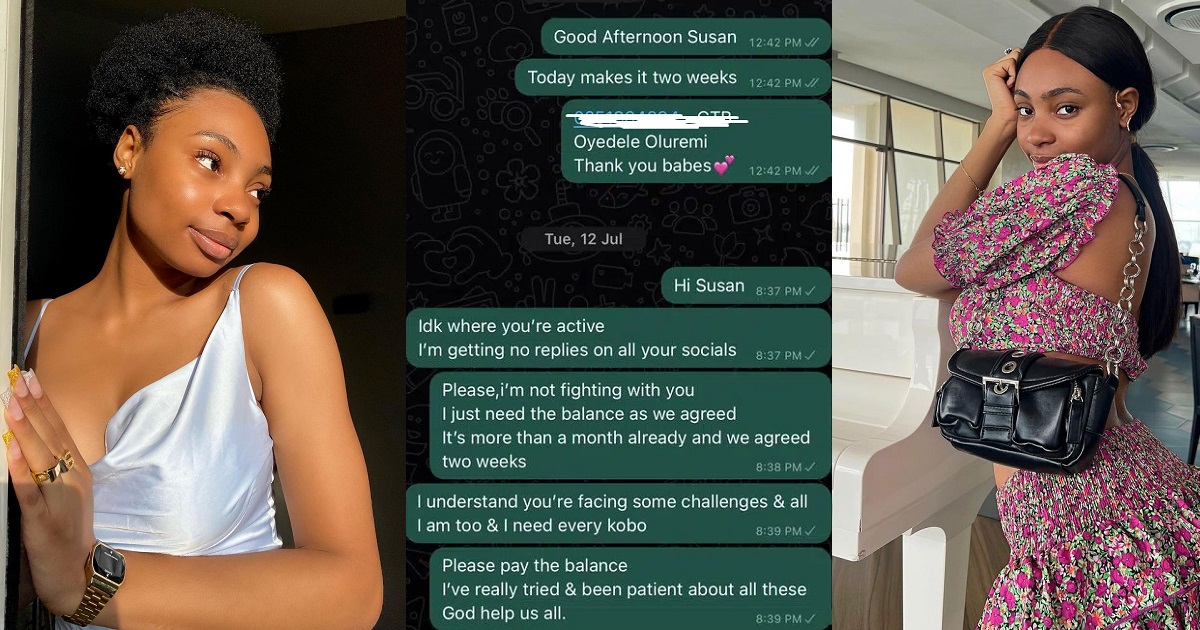 Actress Susan Pwajok pays up lingering N90k debt, after she was called out by businessman