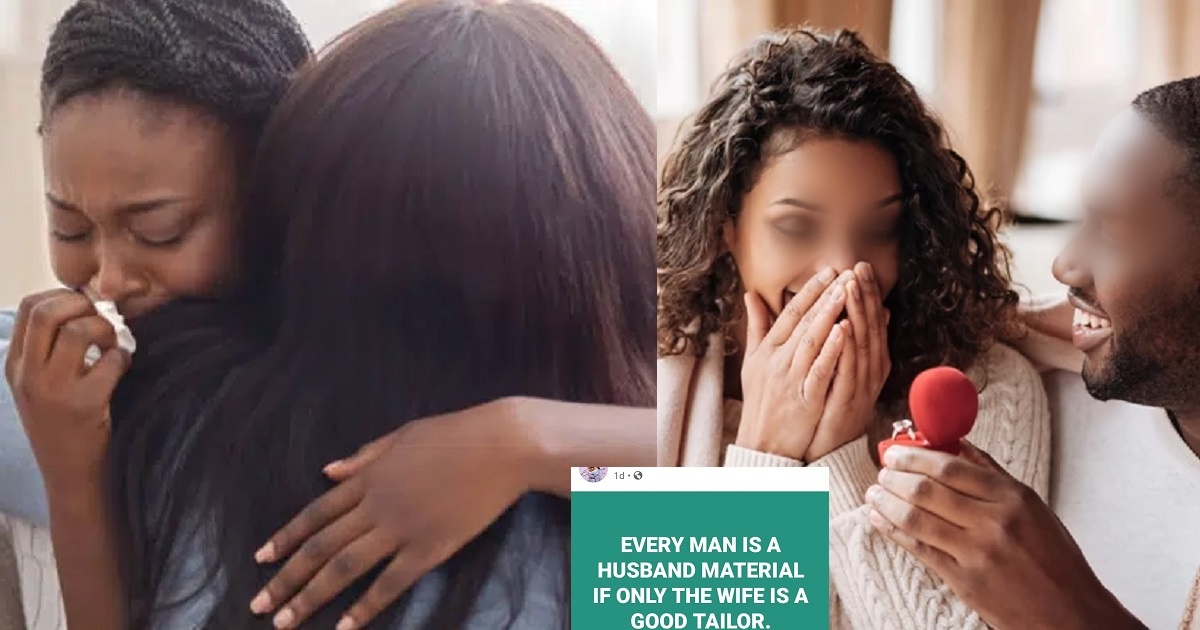 Moments after posting ‘every man is a husband material’, lady calls out her husband for proposing to side chick