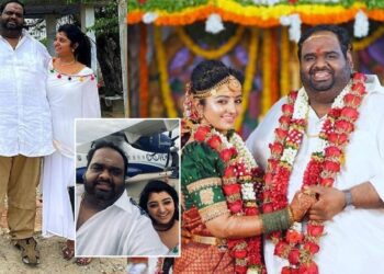 Newly married Indian actress fires back at trolls body-shaming her husband and accusing her of marrying him for money