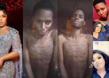 “I never forced you to do it” – Bobrisky reacts as fan who tattooed his face says he has been suffering an ailment because of the tattoo (video)