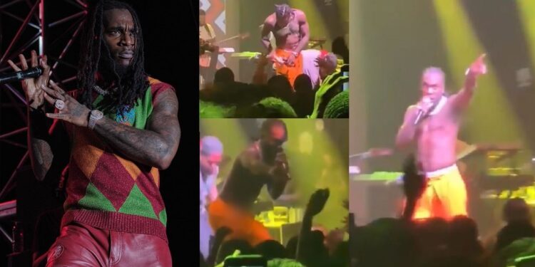 Throwback Video: “This guy is annoying me, go home” — Burna Boy fumes as he refunds attendee during live show.