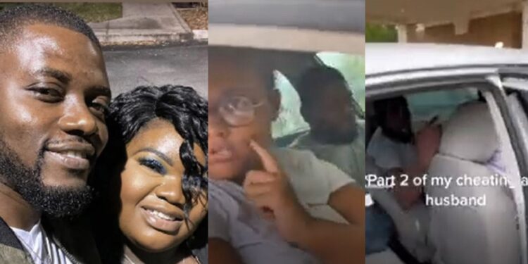 “You are going back to Nigeria” – American woman tells her Nigerian husband after catching him with another woman in a hotel (Video)