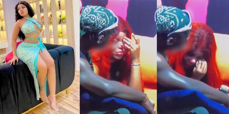 #BBNaija: “How do I lead people who don’t want to be led” – HoH Chichi breaks down in tears following wager loss (Video)