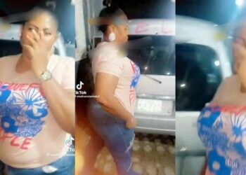 Woman confronts