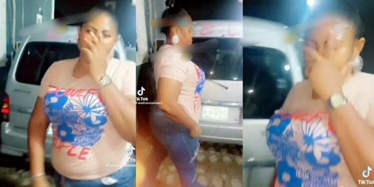 Woman confronts