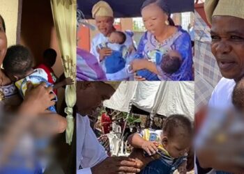 Nigerian couple welcome twin babies after 30 years of marriage (Video)