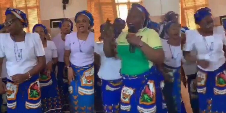 Nigerian Christian mothers show off their dance steps as they vibe to ‘Overloading’ (video)