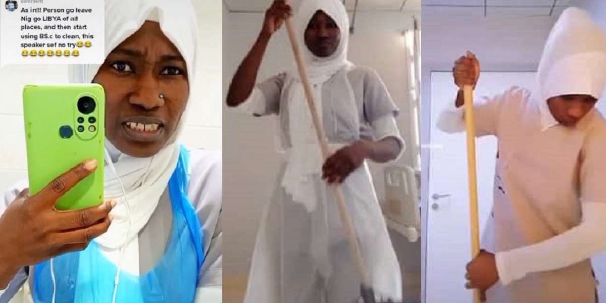 Hell with a certificate that cant serve its purpose  Nigerian graduate reveals why she left her teaching job and moved to Libya to become a cleaner (Video)