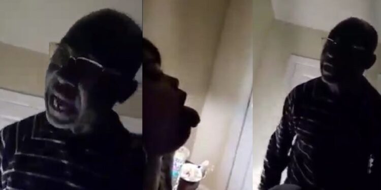 “You’re a prostitute” – US-based Nigerian man confronts wife he recently married from Nigeria for allegedly giving him gonorrhea (video)