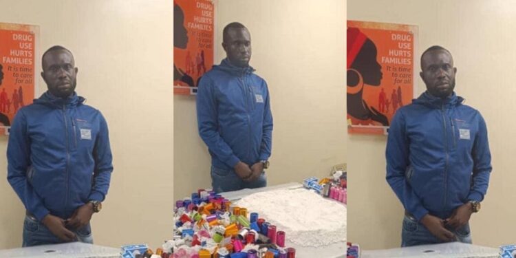 Ex-convict arrested with illicit drugs in Lagos, 2 years after he was released from Ethiopian prison