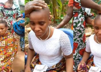 Young widow shows the treatment she was subjected to after losing her husband at 23 (video)