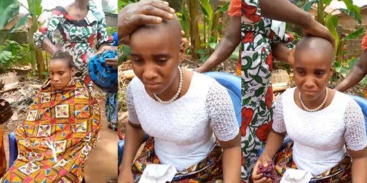 Young widow shows the treatment she was subjected to after losing her husband at 23 (video)