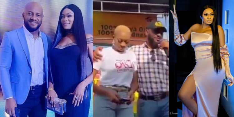 “No man can put asunder” – Yul Edochie says as he embraces wife, May at her birthday celebration (video)
